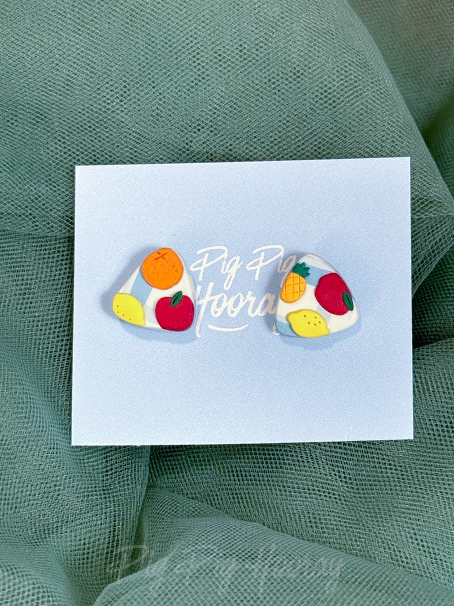 Blue Checkered with Fruits 4