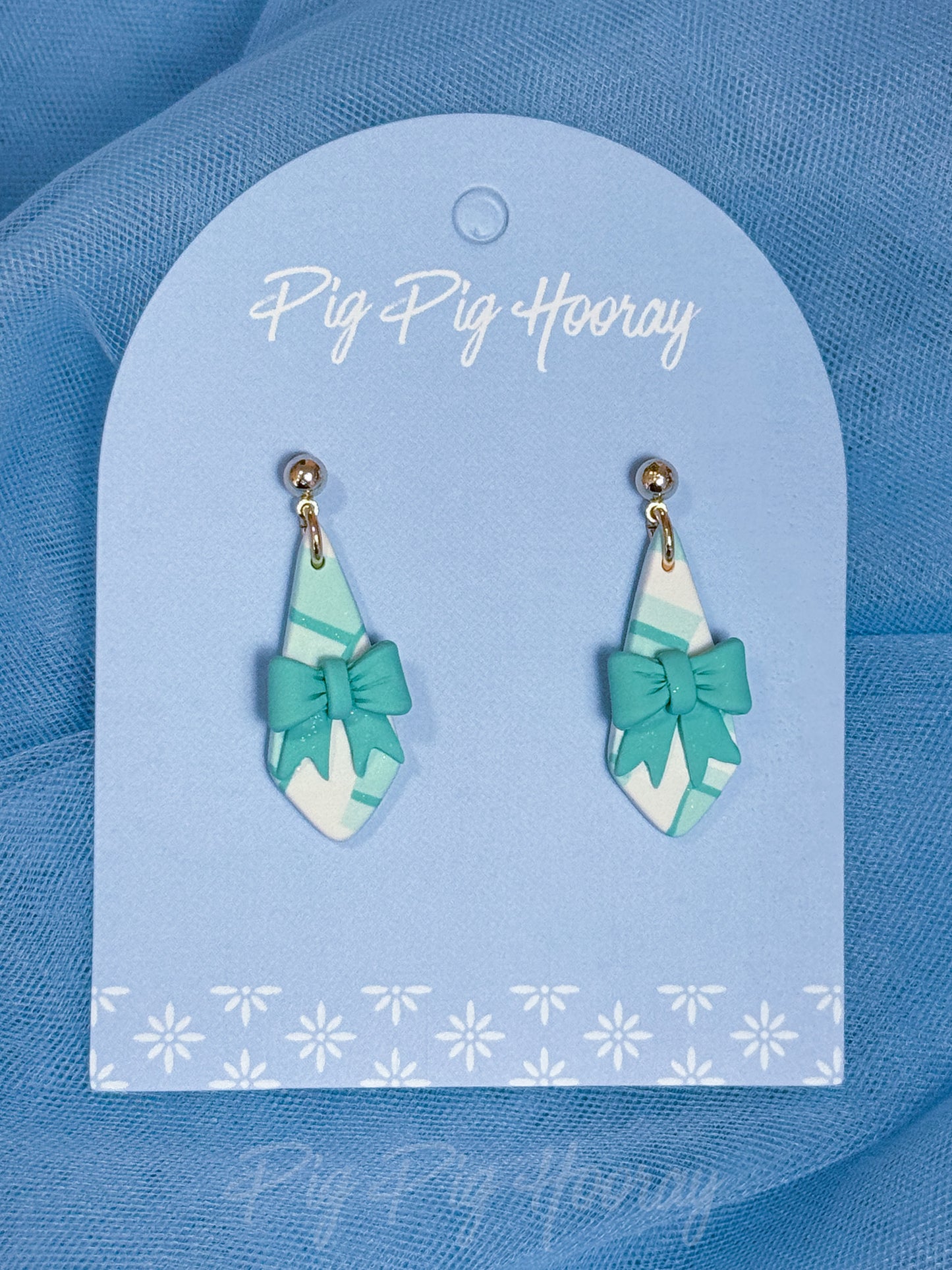 Mint Checkered Dangles 3