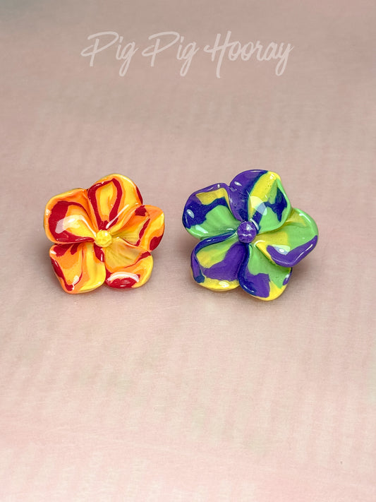 Vibrant Rainbow Ugly Flower