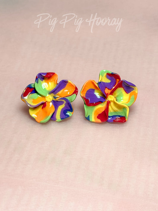 Vibrant Rainbow Ugly Flower