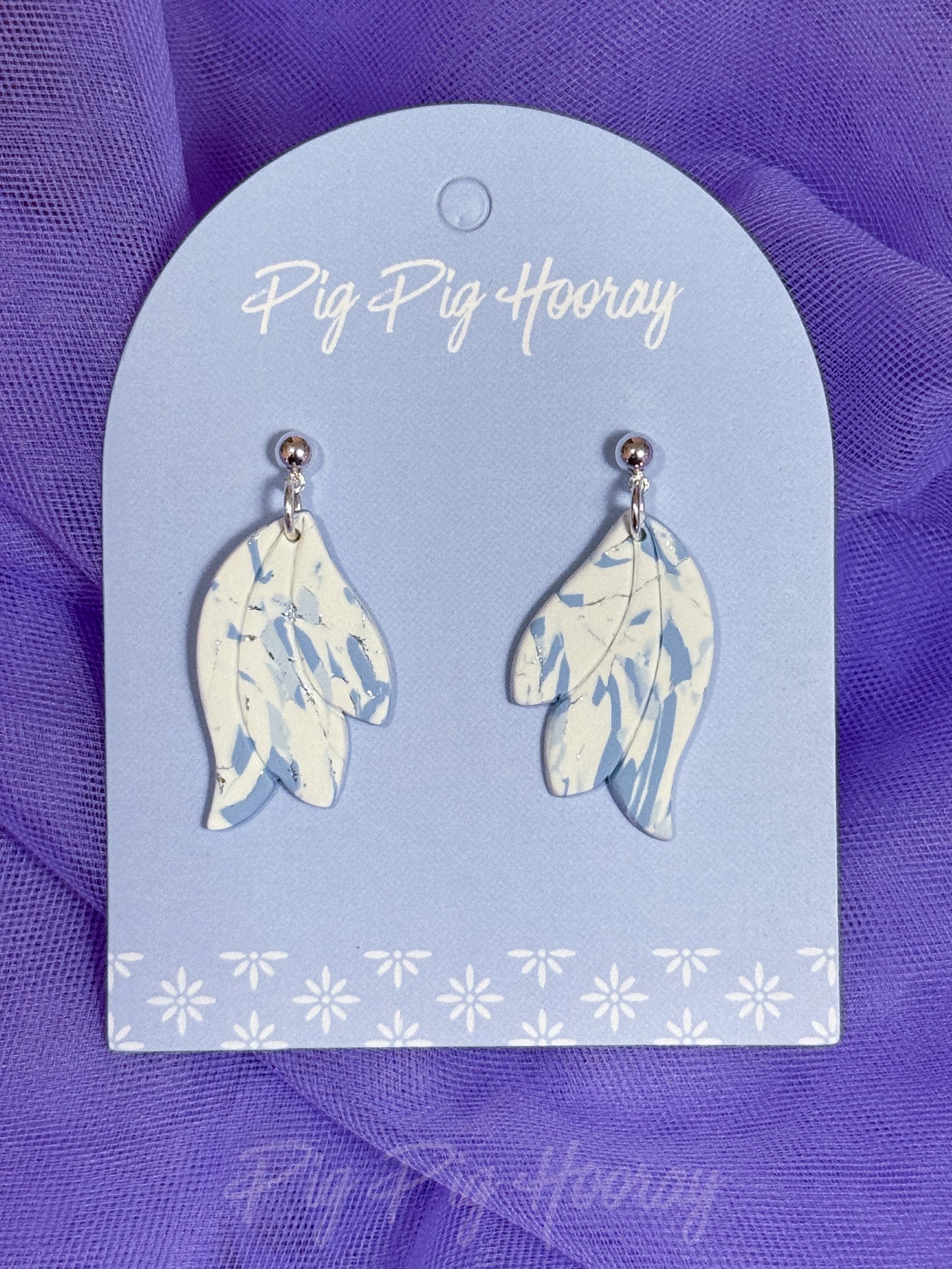 Blue Swirls Dangle 1