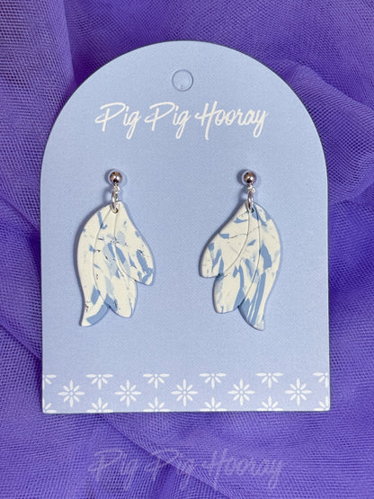 Blue Swirls Dangle 1