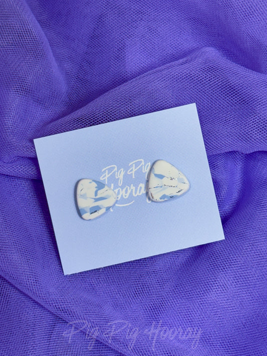 Blue Swirls Stud