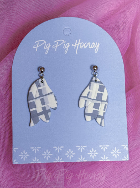 Grey Checkered Dangle 2