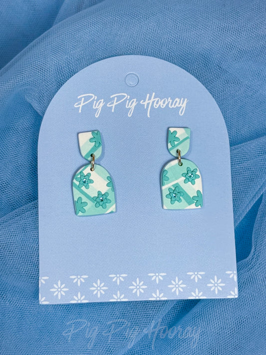 Mint Checkered Dangles 5