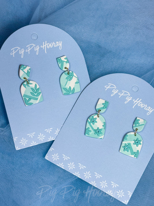 Mint Checkered Dangles 5