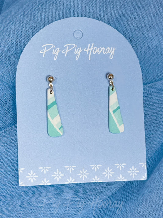Mint Checkered Dangles 3
