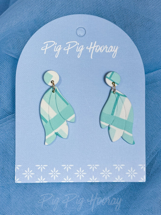 Mint Checkered Dangles 2