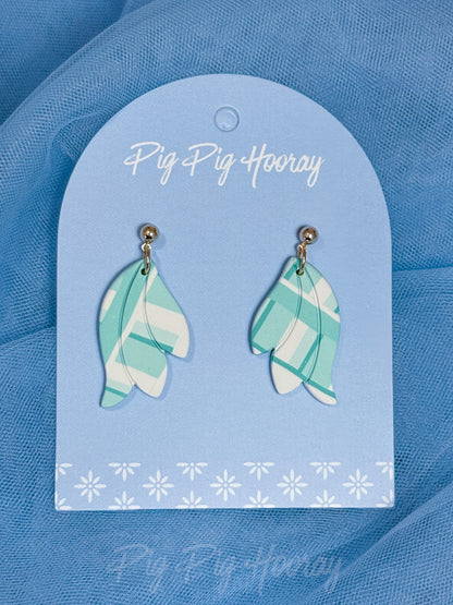 Mint Checkered Dangles 2