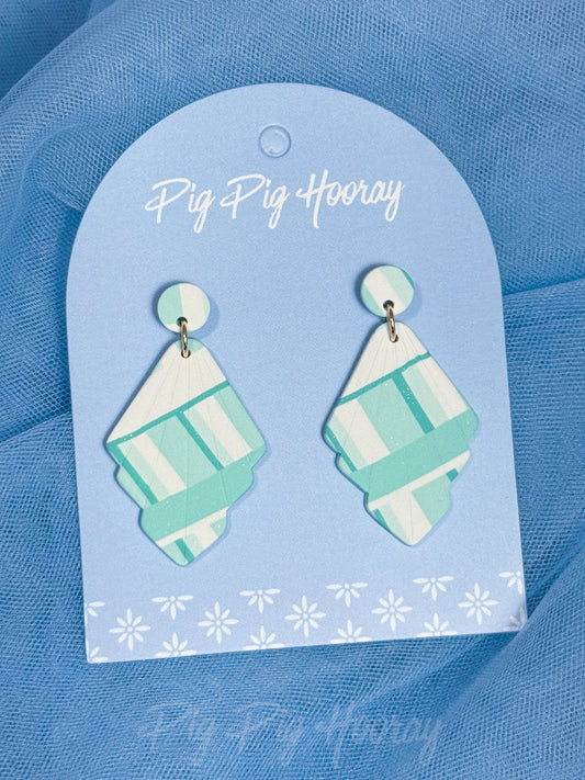 Mint Checkered Dangles 1