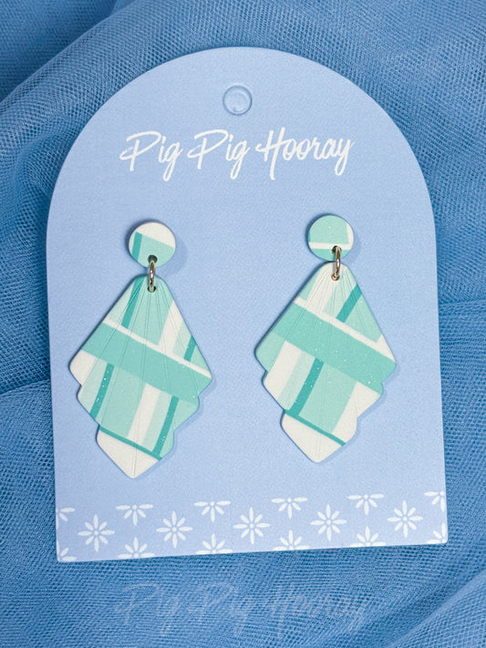 Mint Checkered Dangles 1