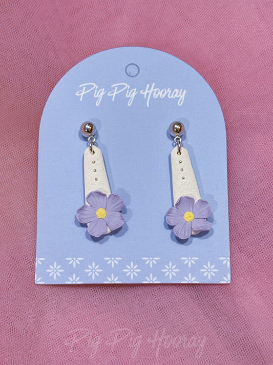 Purple Flower Dangle